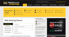 Desktop Screenshot of hostsearch.com