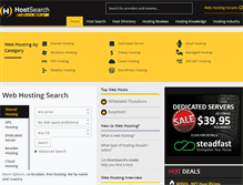 Tablet Screenshot of hostsearch.com